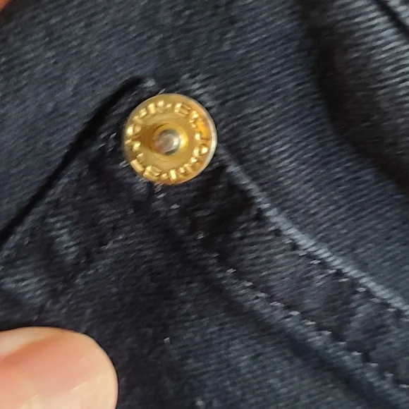 St. John Sport Classic Stretch Fit Wide Leg High Rise Jeans Size 8 Dark Wash - Picture 8 of 11